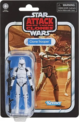 Miniatura 2 de STAR WARS The Vintage Collection - Juguete de soldado clon, figura de ataque de los clones a escala de 3.75 pulgadas, juguetes para niños a partir