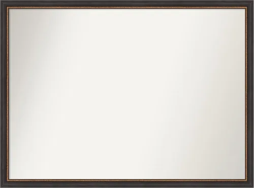 Miniatura 24 de Amanti Art Espejo de baño negro para sobre el fregadero, 23 x 23 pulgadas, espejo cuadrado negro Ashton, marco de madera tradicional mediano, se