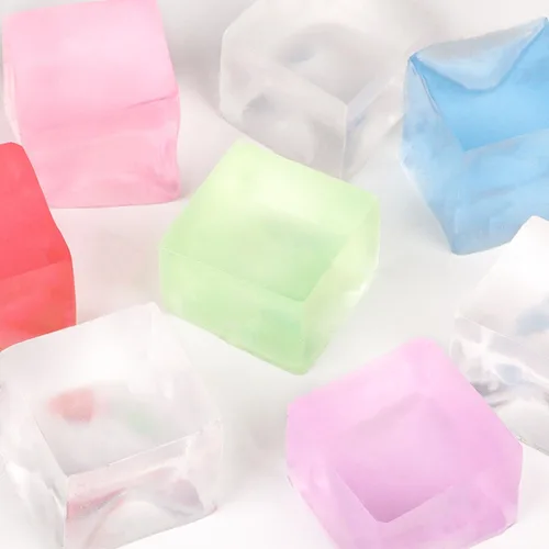 Miniatura 6 de 24 piezas de mini cubitos de hielo, bolas de cubos para apretar, juguetes para apretar para niños y adultos con TDAH y autismo para aliviar