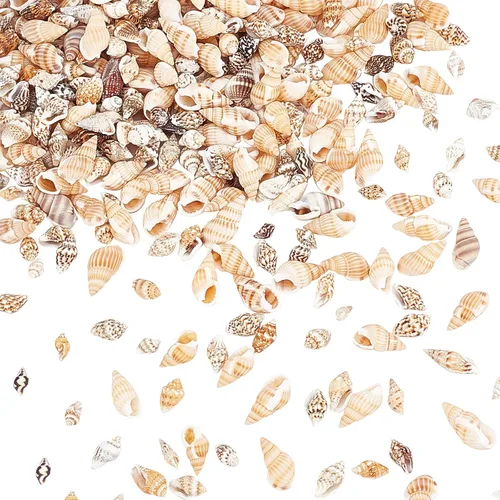 Miniatura 6 de PH PandaHall 1400-1500 piezas de conchas marinas diminutas de 0.276-0.472 in, conchas trituradas en miniatura, sin agujero, conchas marinas, conchas