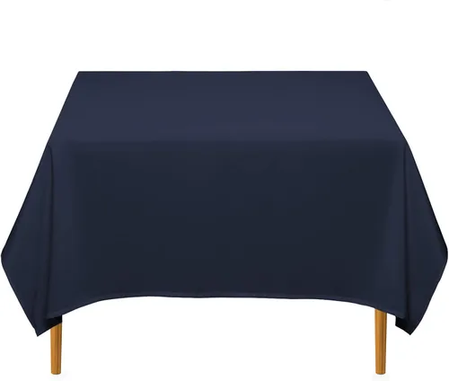 Miniatura 18 de Lann's Linens - Mantel cuadrado premium de 70 pulgadas para bodas/banquetes/restaurantes - Mantel de tela de poliéster - Blanco