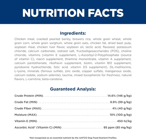 Miniatura 6 de Hill's Science Diet Comida seca para perros adultos mayores de 7 años, Nutrición premium para adultos mayores de 7 años, comida seca de pollo, arroz
