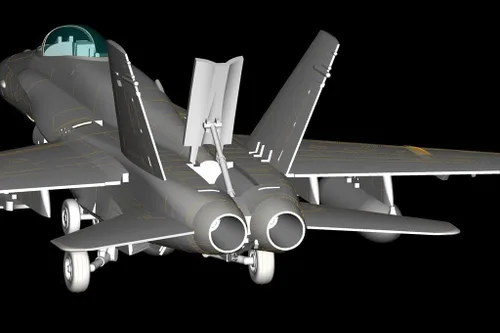 Miniatura 7 de Hobby Boss HY80268 F/A-18A Hornet Kit de construcción de modelo de avión
