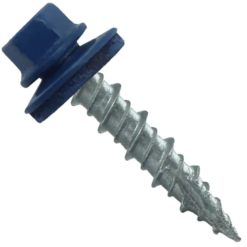 Miniatura 13 de Tornillos para techo de metal: (250) 10 x 1 sin pintura galvanizados con cabeza hexagonal para techo de chapa. Tornillos autoiniciados de metal