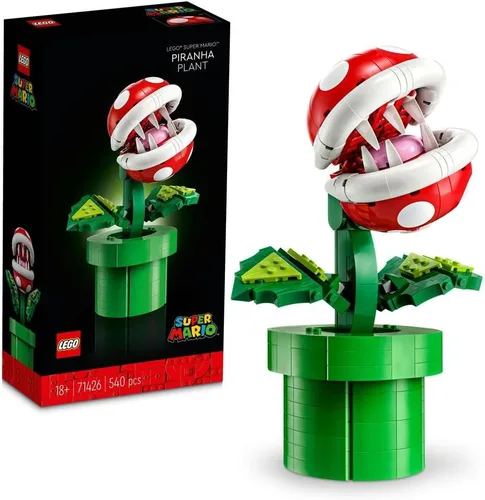Miniatura 10 de LEGO Super Mario - Juego de construcción de plantas de piraña para adultos, Mario coleccionable para hombres y mujeres, a partir de 18 años, regalo