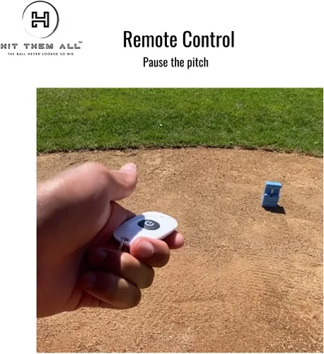 Miniatura 5 de Máquina de lanzamiento, ayuda para entrenamiento de coordinación ojo-mano de béisbol, softbol, ligera, portátil, práctica de bateo en cualquier