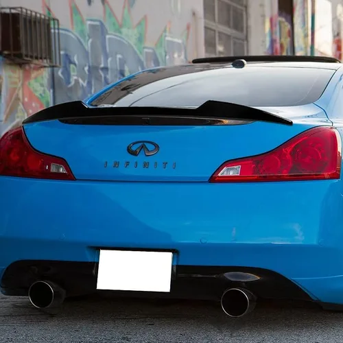 Miniatura 5 de DriftX Performance, ala de alerón de maletero compatible con Infiniti G37 Coupe W-Power V-Style 2008-2013 (negro perla)