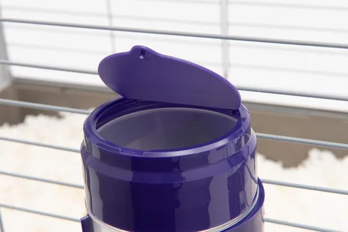 Miniatura 3 de Lixit® Botellas de agua sin goteo para conejos, chinchillas, hurones, cobayas y ratas adultas (morado (paquete de 1), 32 onzas