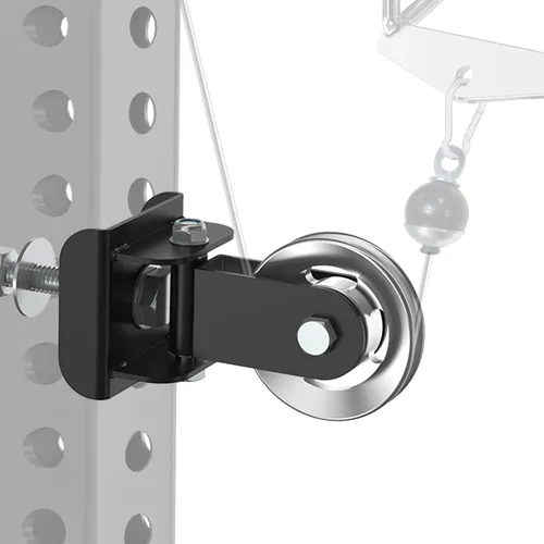J Bryant Accesorio de polea desplegable LAT de aleación de aluminio para máquinas de cable, diseño de polea mecanizada suave, se adapta a racks de