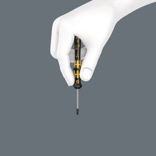 Miniatura 7 de WERA 05030103001 1578 A ESD Kraftform Micro Destornillador para tornillos ranurados, 0.016 x 0.079 x 2.362 in