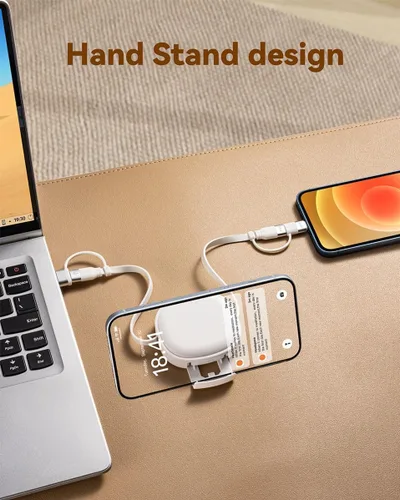 Miniatura 5 de Minlu Cable de carga retráctil de 65 W, cable de carga múltiple 5 en 1 para viajes, cable de carga USB tipo C, cable de carga rápida con USB A/C a