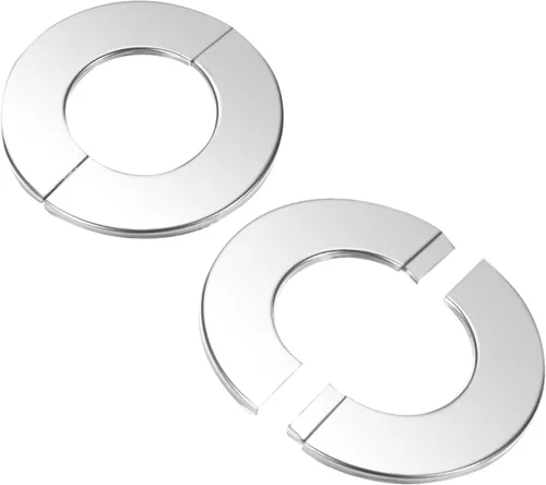 Miniatura 9 de M METERXITY Paquete de 2 bridas divididas de pared, para tubo de diámetro exterior de 0.9 pulgadas/0.866 in, placa de escudo de acero inoxidable
