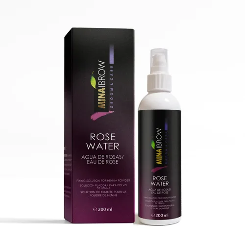 Miniatura 3 de MinaiBrow Kit de Tinte Instantáneo para el Cabello Marrón Medio Polvo Natural de Coloración Puntual con Agua de Rosas y Pincel Dúo en Ángulo