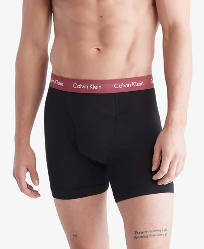 Miniatura 2 de Calvin Klein - Ropa interior de algodón elástico tipo bóxer brief para hombre, paquete de 3