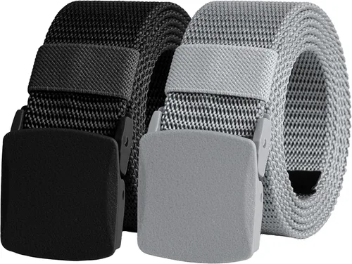 Miniatura 21 de UNGGJKB Men's Tactical Belt, Nylon Casual Elastic Belt, Work Belt That Can Be Cut And Adjusted