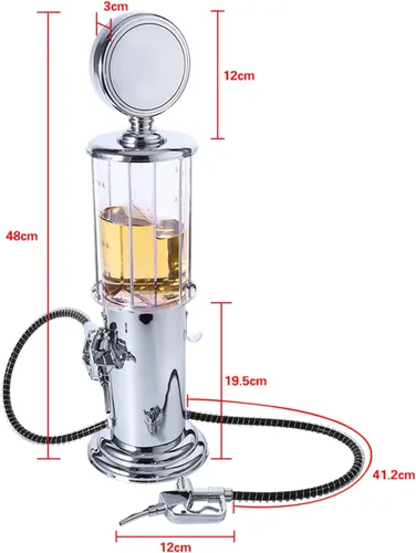 Miniatura 7 de Dispensador de licor, bomba de gas de metal, boquilla dispensadora de bebidas, cerveza, vino, bebida, decantador de licor para cócteles de vodka