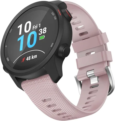 Miniatura 11 de OVERSTEP Compatible con Garmin Venu 2 Plus, Venu SQ Band, correa de muñeca de 0.787 pulgadas, correa de silicona suave impermeable de liberación