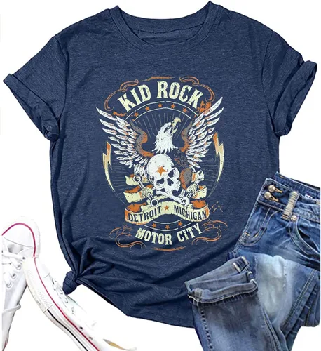 Miniatura 3 de Camiseta de leopardo Guns N' Roses para mujer, diseño de esqueleto vintage, con música de rock, divertida camiseta con estampado de rosas