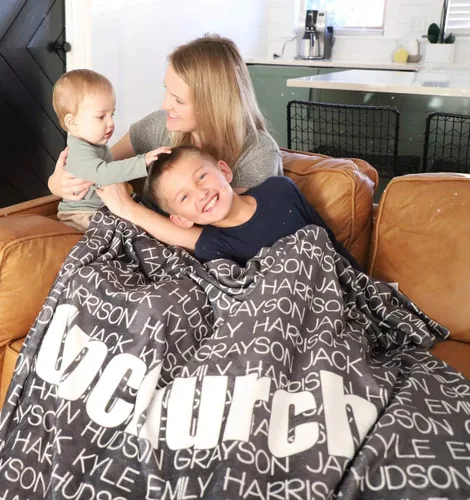 Manta personalizada con nombre para bebés y adultos, manta personalizada con nombre para el día de la madre, el mejor regalo para mamá, papá, Abuela