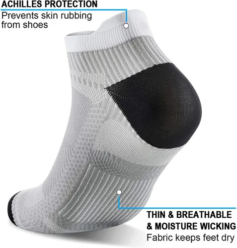 Miniatura 5 de PAPLUS Ankle Compression Sock for Men and Women 246 Pairs Low Cut Compression Running Sock with Ankle Support