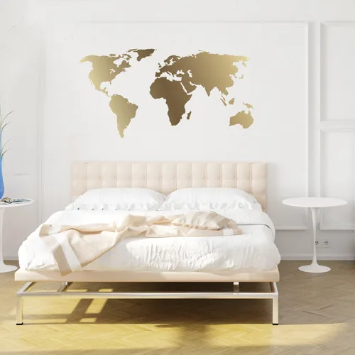 Miniatura 4 de Calcomanía del mapa del mundo, calcomanía negra del mundo con corte de beso Chromantics