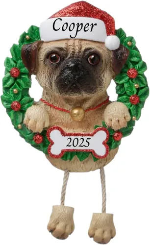 Miniatura 28 de Adornos personalizados para árbol de Navidad 2024 para mascotas – Razas de perros Beagle – Adorno personalizado de Feliz Navidad – Recuerdo