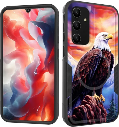 Miniatura 71 de Funda magnética para Galaxy A16 5G, [compatible con MagSafe] [protección contra caídas de grado militar] Funda resistente a prueba de golpes