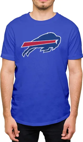 Miniatura 31 de Hybrid Sports NFL - Distressed Team Logo - Officially Licensed Adult Short Sleeve Fan Tee for Men & Women Los Angeles Rams - Azul real