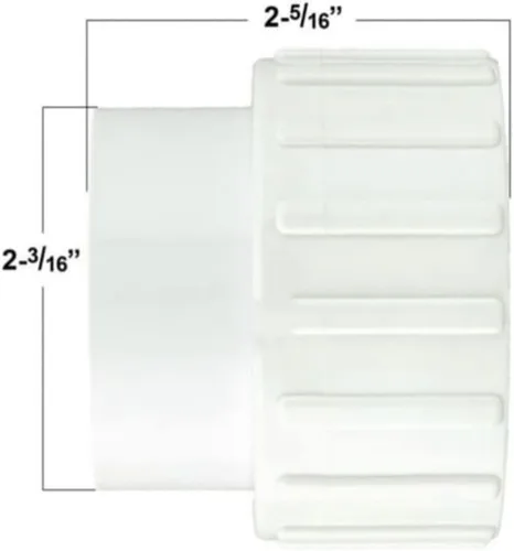 Miniatura 4 de Bañera de hidromasaje compatible con Coleman Spas Pump Union 1.5" 2 PK DIY100629-2