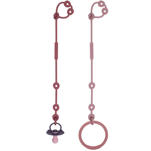 Miniatura 13 de Correas de juguete para bebé, clips de silicona para chupete, correas ajustables de silicona para cochecitos, silla alta, cunas, cestas colgantes