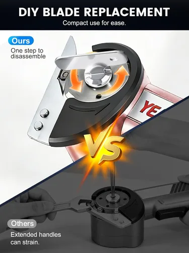 Miniatura 6 de Cordless Electric Scissors - Smart Display & 4-speed Settings, Rechargeable Cardboard Cutter Electric for Fabric, Leather, Padding & Cardboard