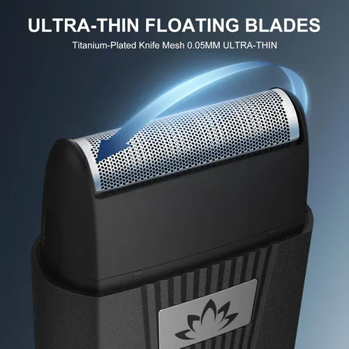 Miniatura 2 de Dumite Afeitadoras calvas de aluminio para hombres, maquinilla de afeitar eléctrica de motor potente, afeitadoras de cabeza, recortadora de barba