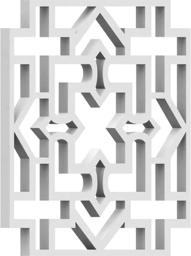 Miniatura 38 de Wise Paneles decorativos de madera con calado, extra pequeños, 7 3/8 pulgadas de ancho x 7 3/8 pulgadas de alto x 1/4 pulgadas de alto, roble rojo