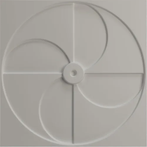 Miniatura 5 de Ekena Millwork Molino de viento EnduraWall decorativo 3D de 19 5/8 pulgadas de ancho x 19 5/8 pulgadas de alto, cobre envejecido