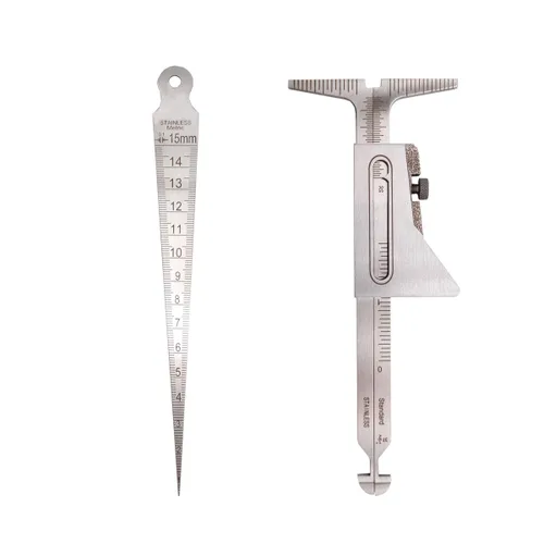 Miniatura 8 de Juego de medidor de soldadura incluye calibre tipo leva y calibre de soldadura de filete y calibre de comprobación de porosidad y calados y calibre