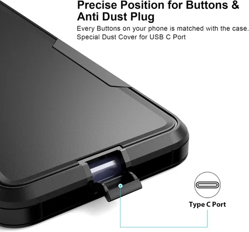 Miniatura 6 de Funda para Moto G Play 2023, a prueba de golpes, a prueba de caídas, protector de pantalla de vidrio templado, funda de protección resistente