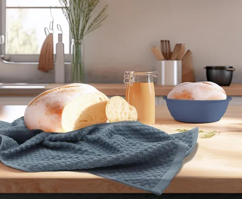 Miniatura 6 de COTTON CRAFT Toalla de cocina increíble - Juego de 12 toallas Terry - 100% algodón Euro Café de tejido a cuatros juego de trapos de cocina - Suave