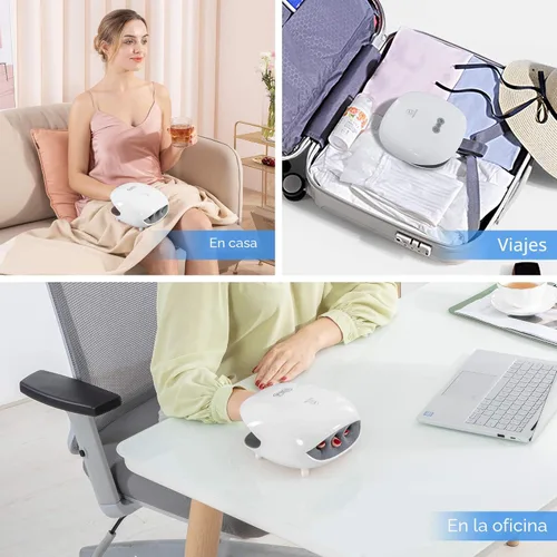 Miniatura 8 de COMFIER masajeador inalámbrico de manos con calor, 3 niveles de compresión de aire y calefacción, masajeador de manos recargable para aliviar