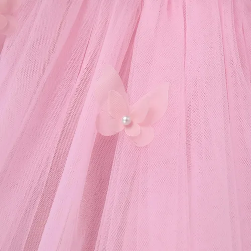 Miniatura 5 de Vestido tutú de tul para niñas pequeñas, vestido de princesa con lentejuelas y lentejuelas para fiesta de cumpleaños, verano, playa, vestido