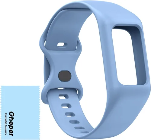 Miniatura 22 de Correa de reloj suave compatible con Fitbit Charge 6, Charge 5, Charge 4, Charge 3/3SE, correa de muñeca de silicona protectora todo en uno, correa