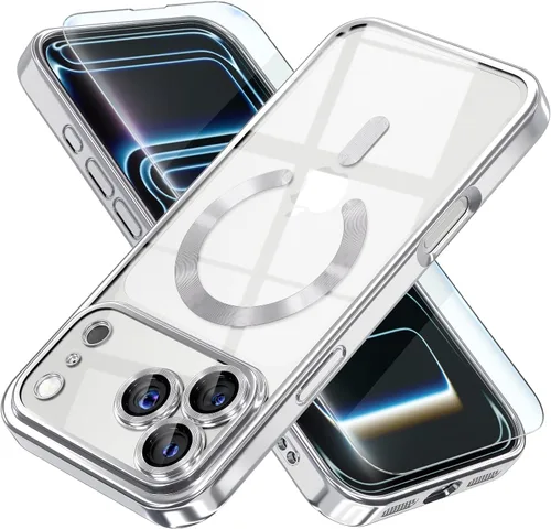 Miniatura 107 de Misea Funda magnética para iPhone 14 compatible con MagSafe [nunca amarillenta] [protección contra caídas de grado militar] protector completo