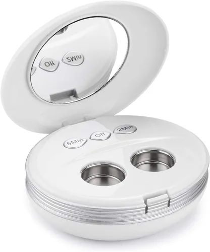 Máquina limpiadora de lentes de contacto, limpiador ultrasónico de lentes de contacto BlumWay con cargador USB, pequeño y portátil, lente suave de