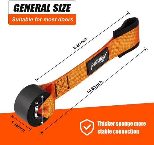 Miniatura 7 de HPYGN Anclaje de Puerta para Bandas de Resistencia, Accesorio de Ejercicio de Entrenamiento en Casa-Gimnasio para Correa de Yoga, Terapia Física