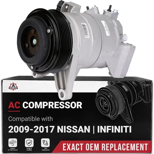 Miniatura 12 de Compresor de CA Honda CRV - Compatible con vehículos Honda CR-V 2002-2006, 2.4L - Reemplaza al compresor de aire acondicionado HVAC 10663AC