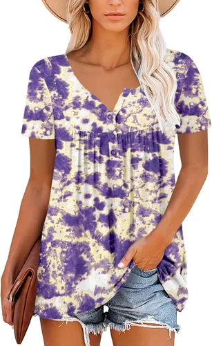 Miniatura 2 de ROSELINLIN - Camisas de manga corta para mujer, ajuste holgado, tops de verano para leggings