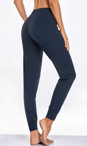 Miniatura 2 de Oalka - Pantalones deportivos para mujer, con cintura alta y bolsillos, para hacer deporte, yoga y entrenar