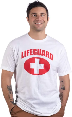 Miniatura 3 de Lifeguard Red or White Customizable Lifeguarding Unisex Uniform Costume T-Shirt for Men Women