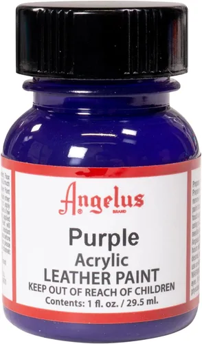 Pintura acrílica Angelus, 1 onza, #47 Púrpura, 1 Ounce