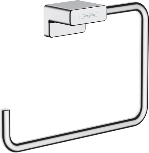Miniatura 5 de hansgrohe AddStoris 41754340 - Toallero en cromo negro cepillado, accesorios de 5 pulgadas