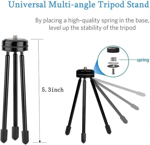 Miniatura 5 de Trípode para selfie stick de 37 pulgadas compatible con GoPro Hero 13 12 11 10 Insta360 X5 X4 AKASO EK7000 Brave 4 DJI OSMO Action 6 5 Pro 4 3 ODDV